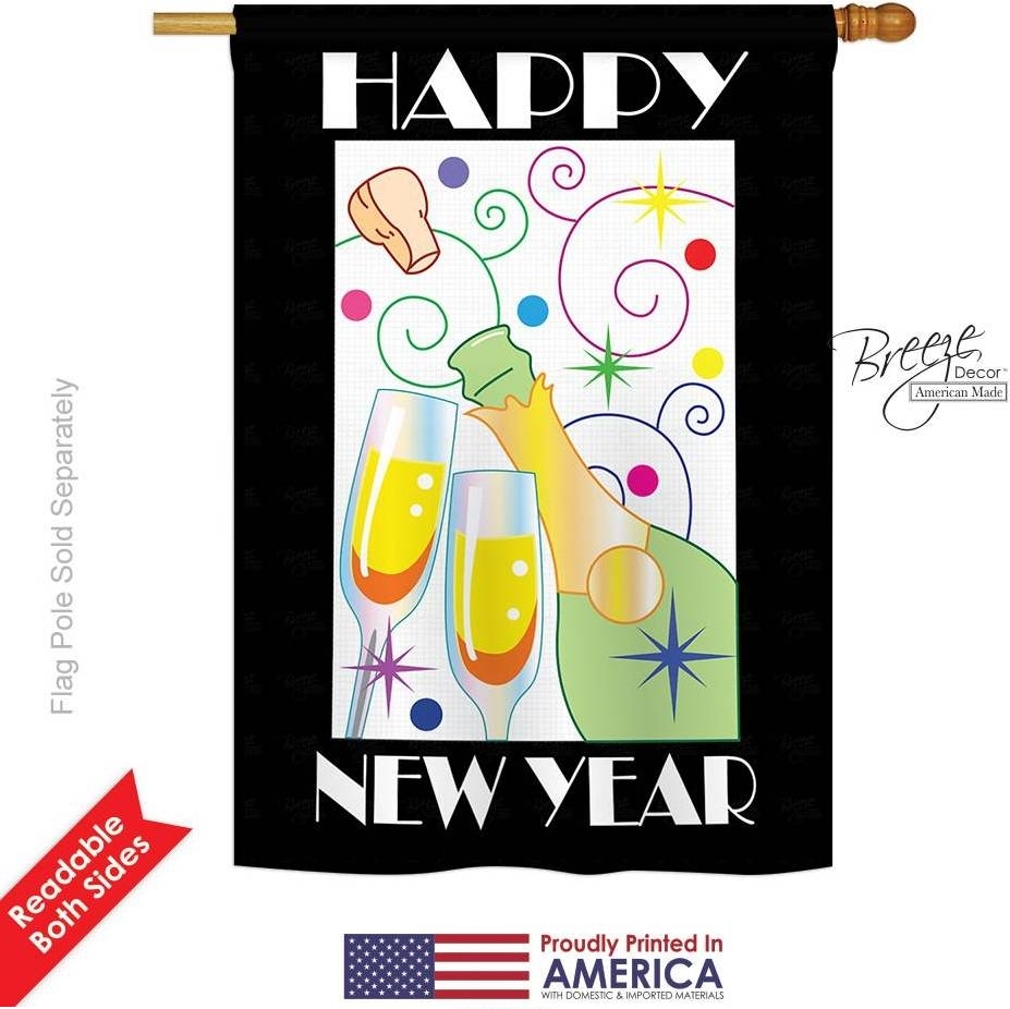 Happy New Year champagne House Flag
