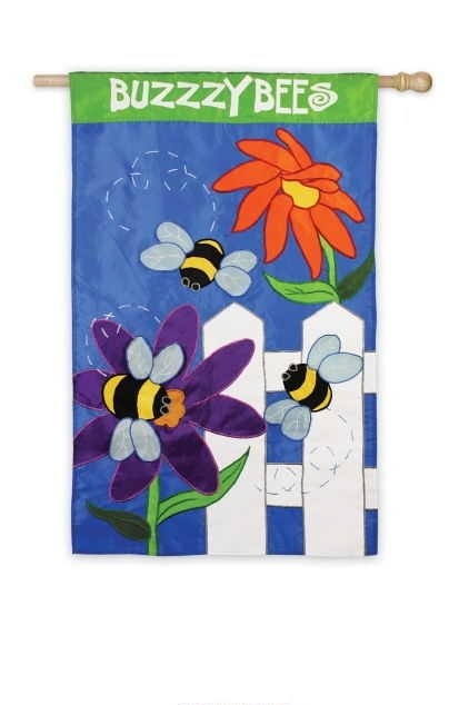 Buzzy Bees Garden Flag - 1 left
