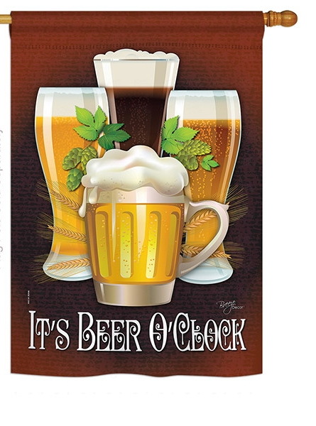 It's Beer O'Clock House Flag
