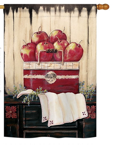 Ruby Red Country Apple House Flag