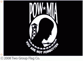 POW / MIA Screen Print Flag