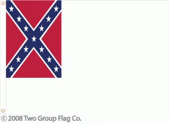 Second Confederate Screen Print Flag