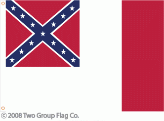 Third Confederate Screen Print Flag