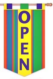 Open Banner Flag