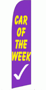 Car of the Week Wind Feather Flag 2.5' x 11.5'