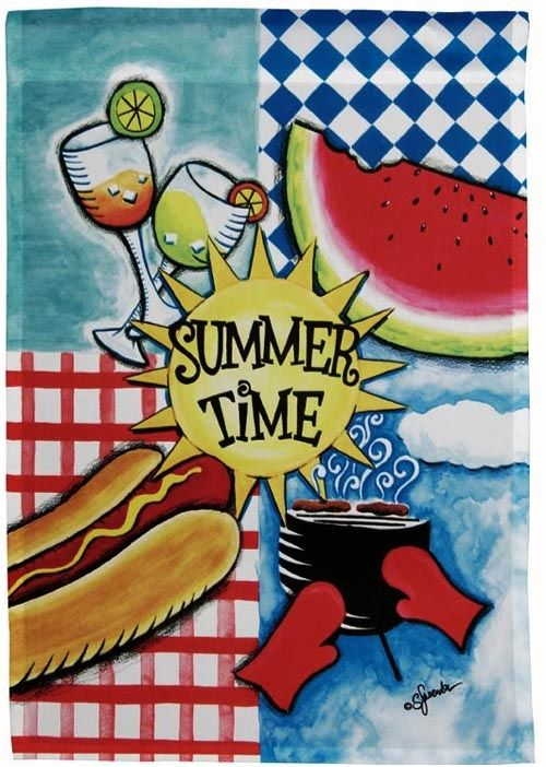 Summertime Cookout House Flag