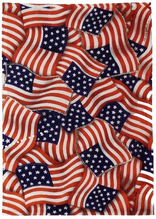 Fun Stars & Stripes House Flag - 1 left