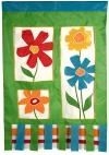 Floral Windows House Flag