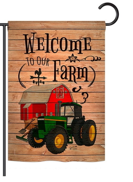 Welcome to Our Farm Garden Flag