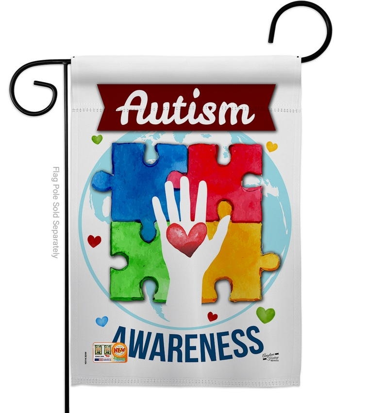 Hope For Autism Awareness Garden Flag