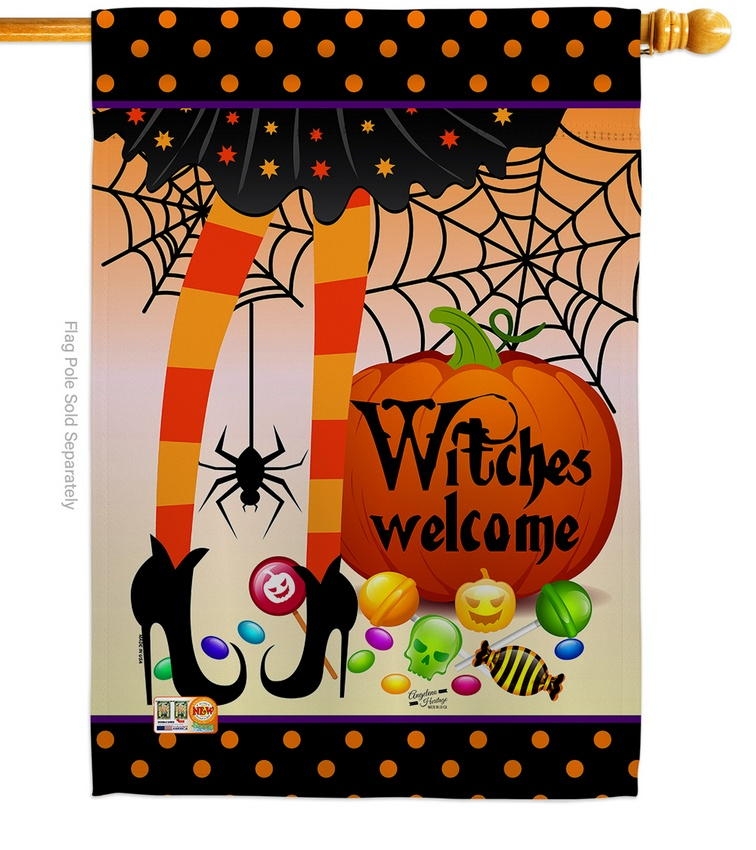 Witches Welcome House Flag