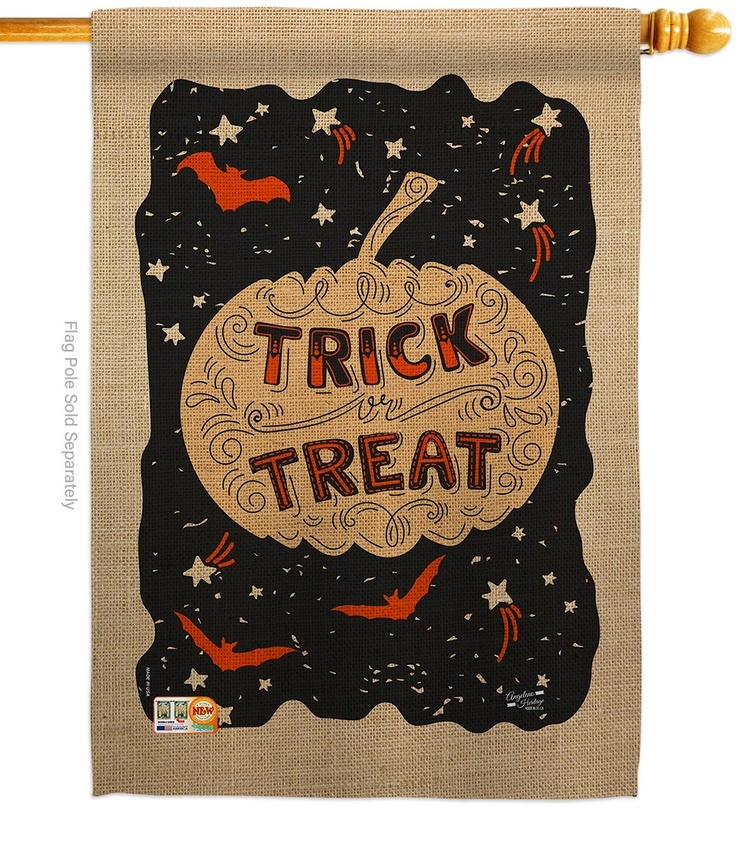 Eerie Trick Or Treat House Flag