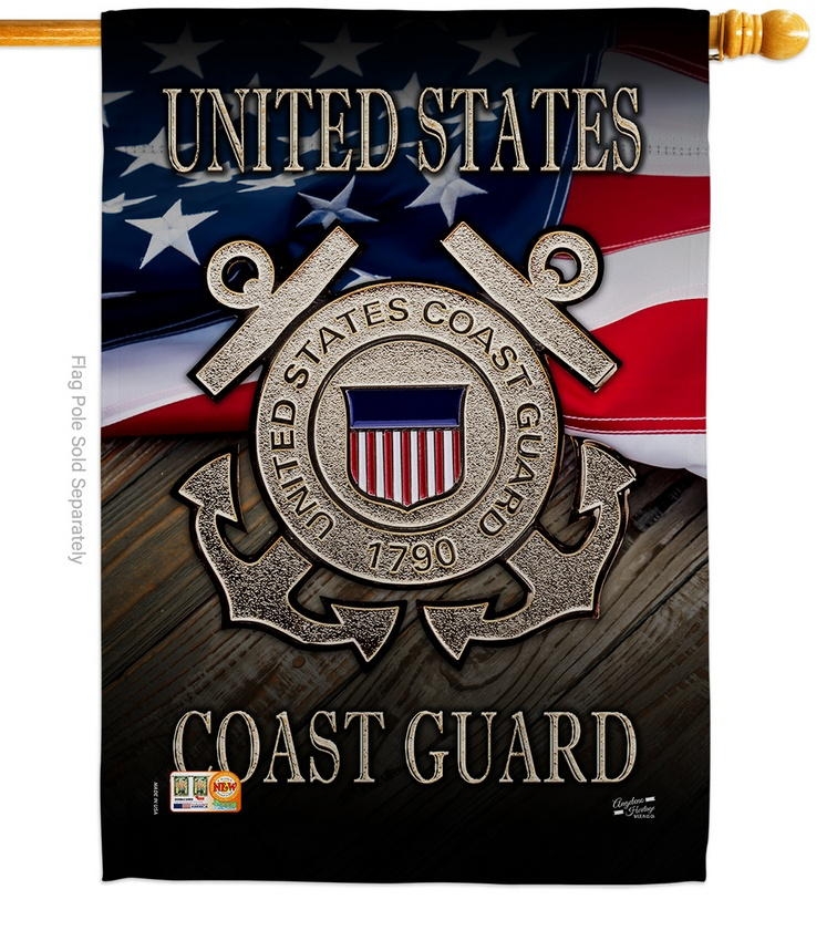 US Coast Guard Decorative House Flag
