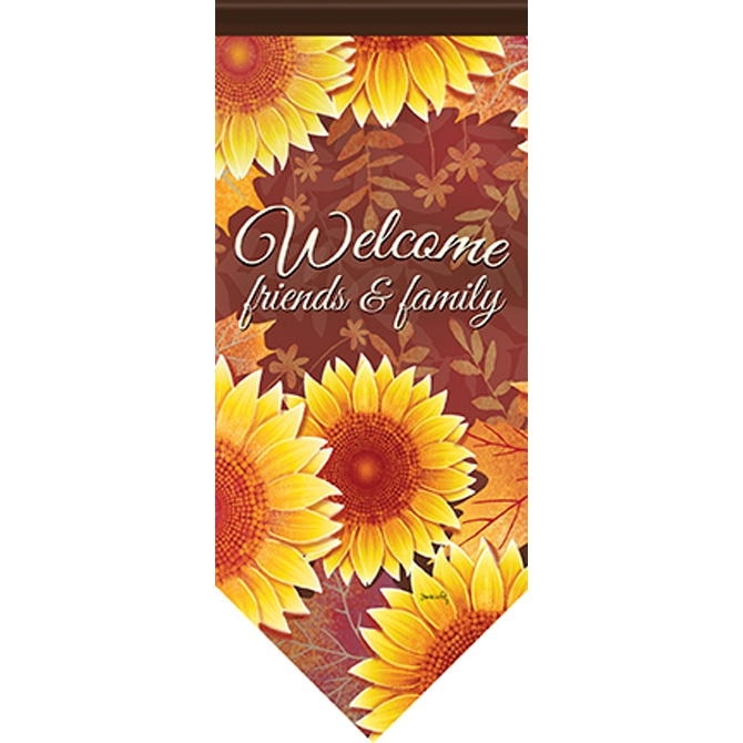 Layered Sunflowers Banner