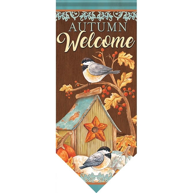 Chickadee Birdhouse Banner