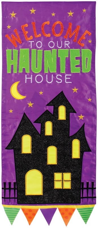 Haunted House Double Applique Banner