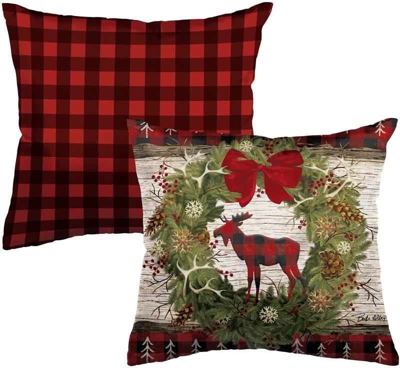 Woodland Christmas Outdoor Pillow