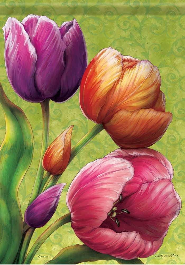 Tulips Garden Flag