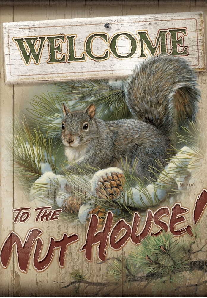Nut House House Flag