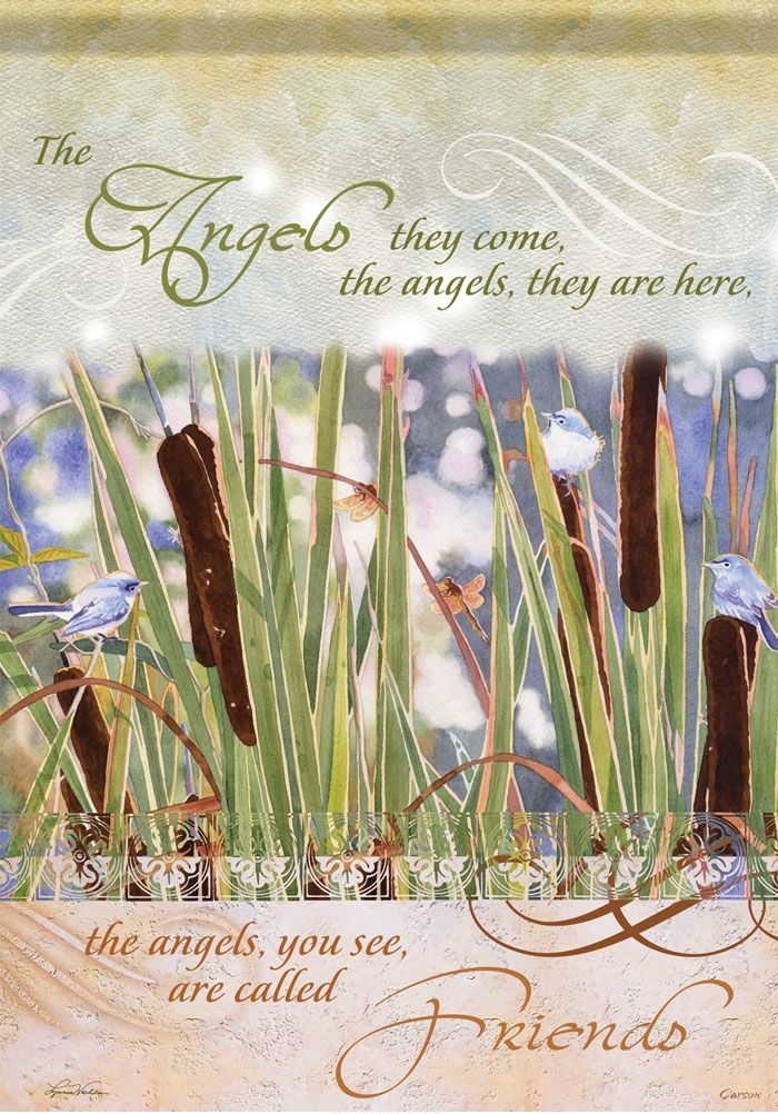Angelic Welcome Garden Flag
