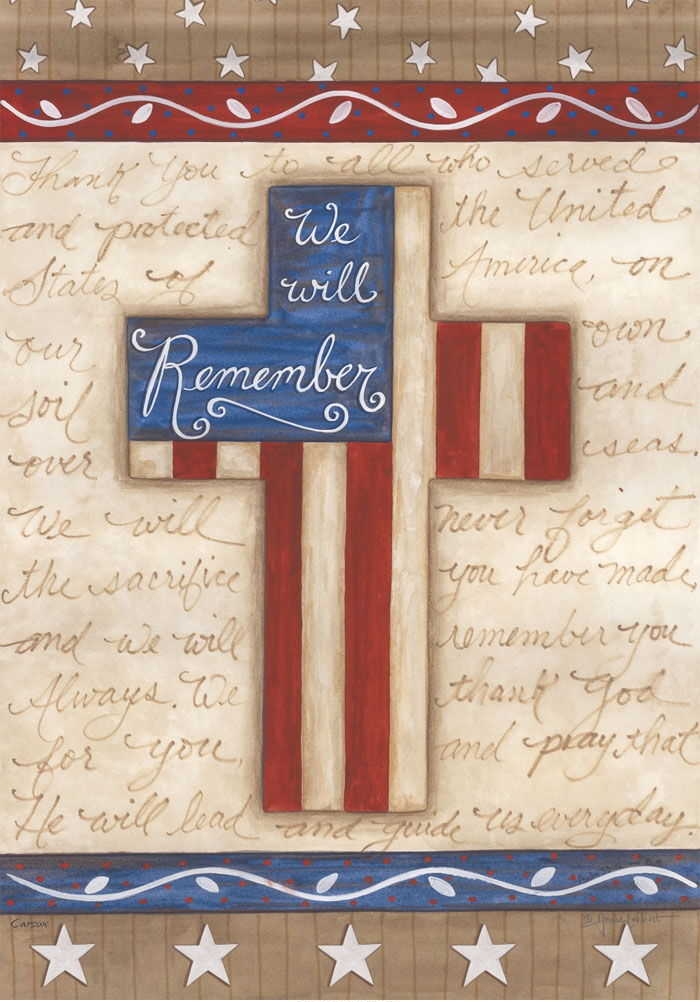 We Will Remember Garden Flag