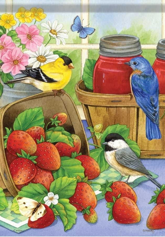 Strawberry Jam House Flag