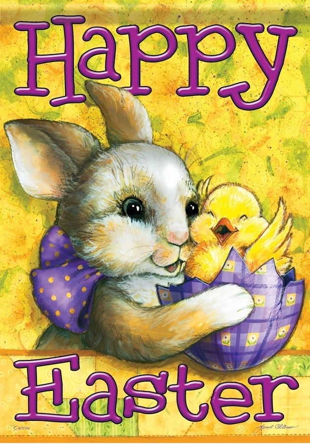 Easter Surprise Garden Flag