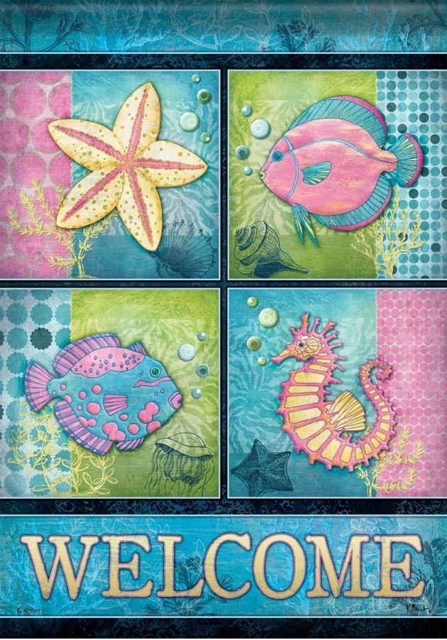 Fantasy Reef Garden Flag