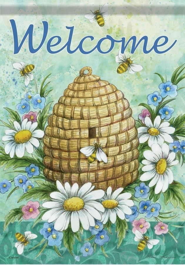 Bee Hive House Flag