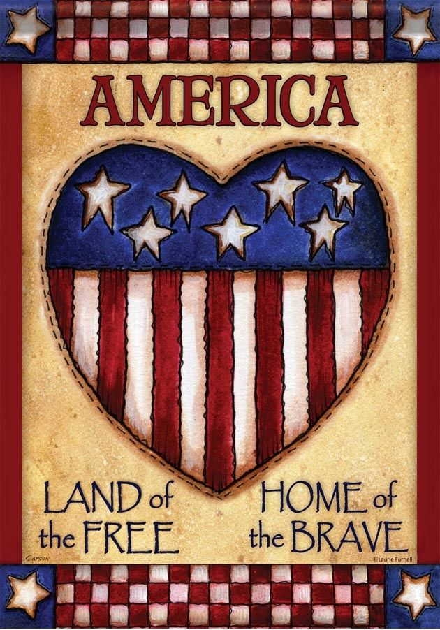 Home Of Brave Garden Flag