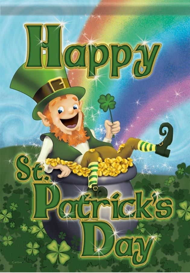 Leprechaun Garden Flag