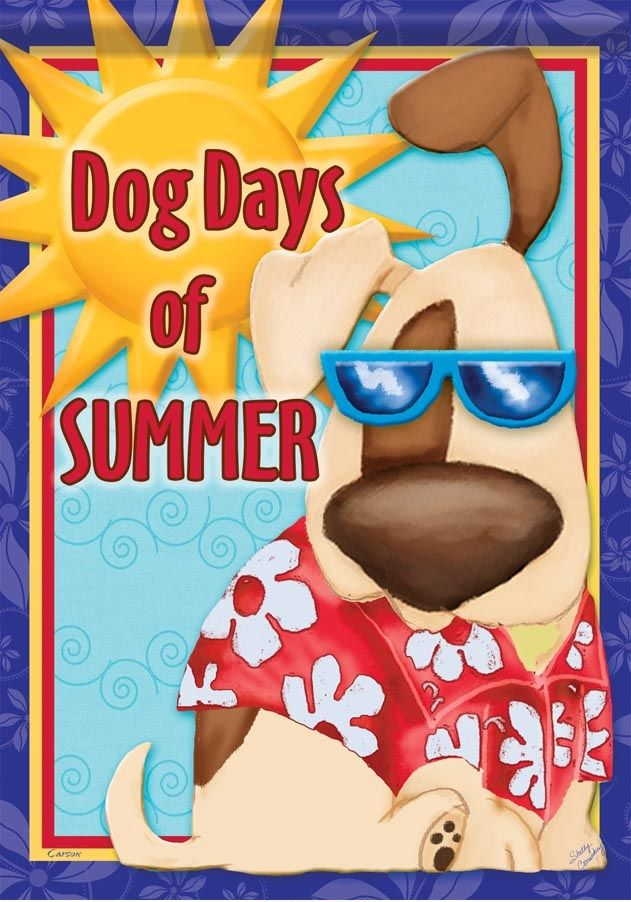 Dog Summer Garden Flag