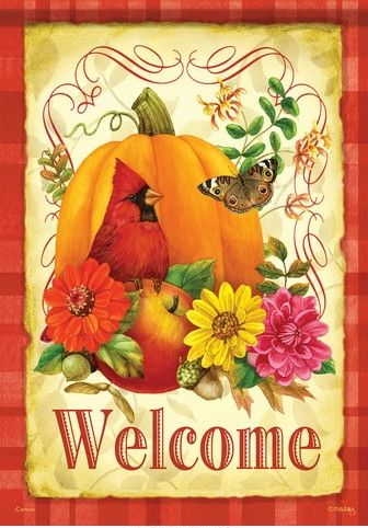 Autumn Fruit House Flag