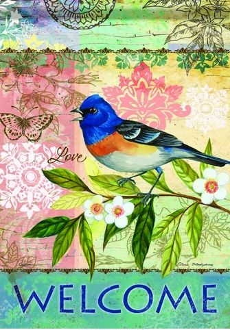 Garden Collage Garden Flag