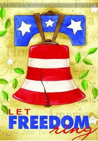 Freedom Bell Garden Flag