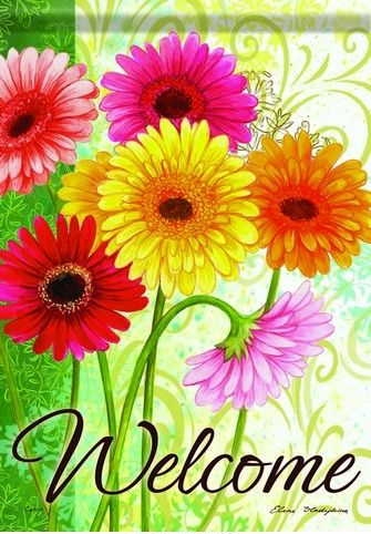 Beautiful Gerberas Garden Flag