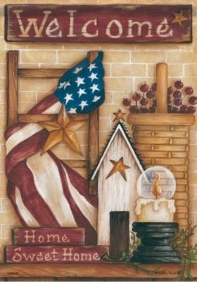 Sweet Home Americana House Flag