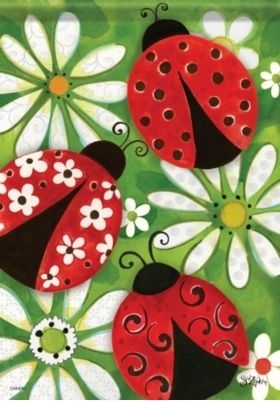 Summer Ladybugs Garden Flag