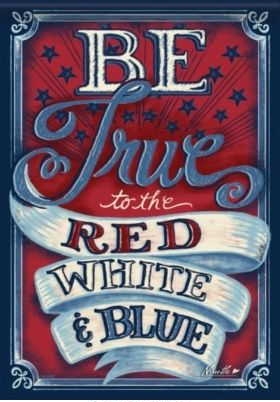 Red White & Blue Garden Flag
