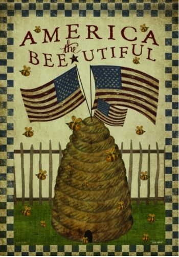 America / Bee-Utiful Garden Flag