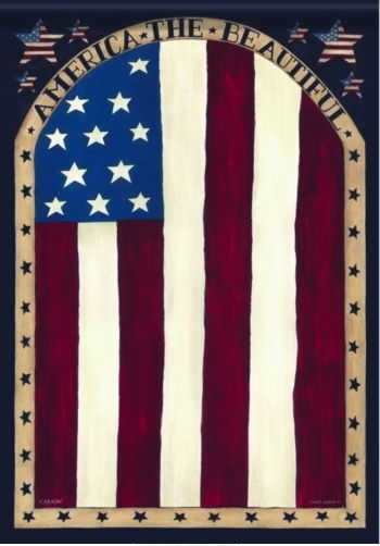 Beautiful America House Flag