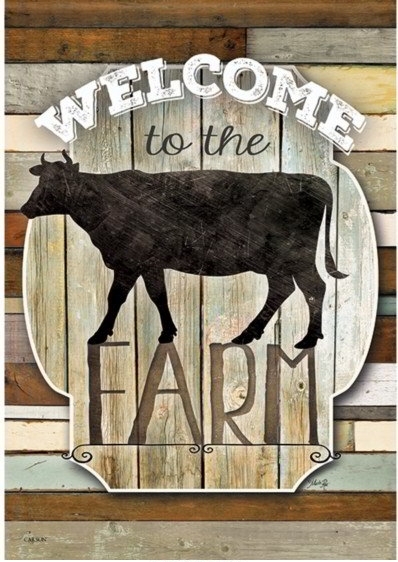Welcome To The Farm Dura Soft House Flag
