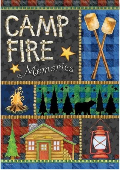 Campfire Memories Dura Soft House Flag
