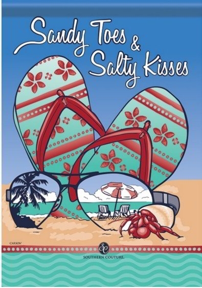 Sandy Toes / Kisses Dura Soft Garden Flag