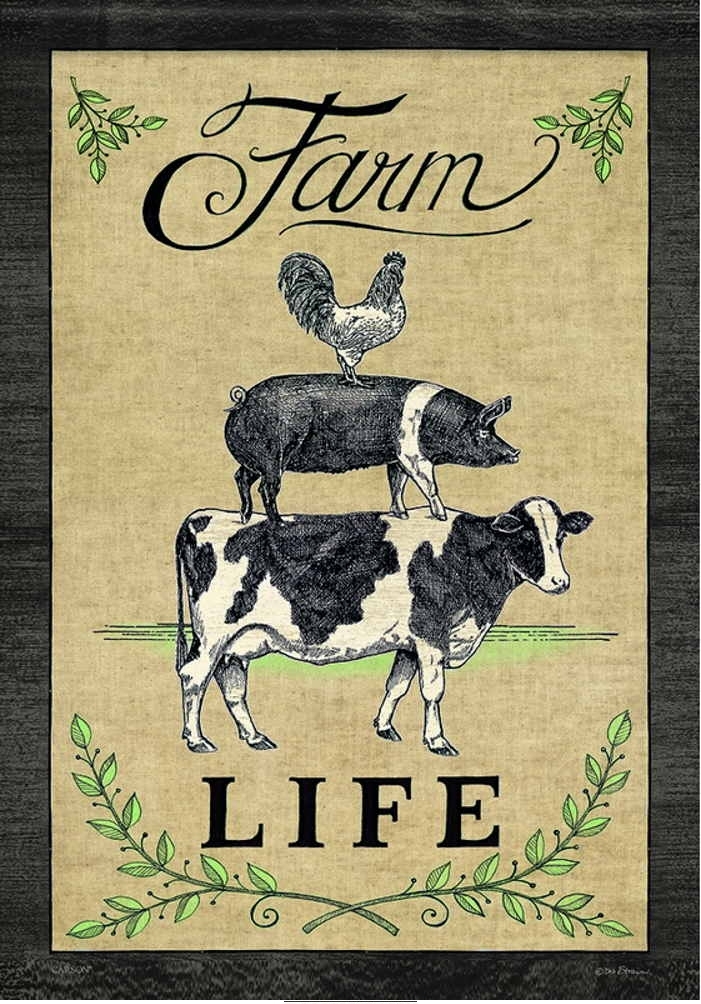 Farm Life Garden Flag