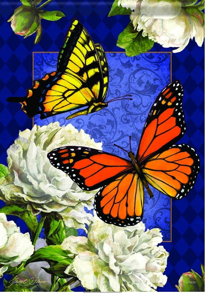 Classic Butterflies Garden Flag