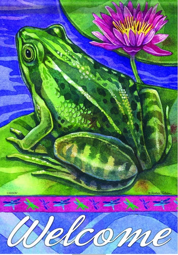 Frog Pond Garden Flag