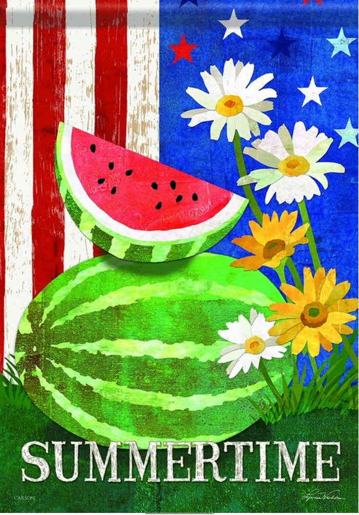 Watermelon Joy Garden Flag