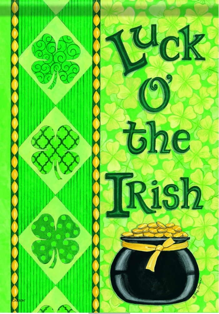 Irish Luck Garden Flag