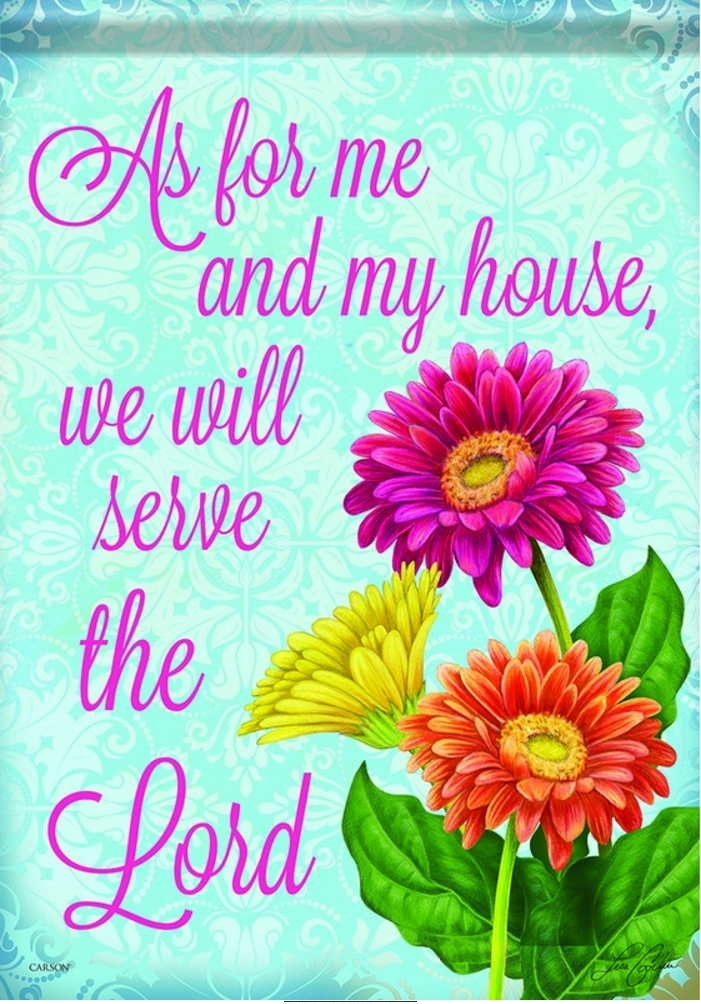 Serve The Lord Garden Flag